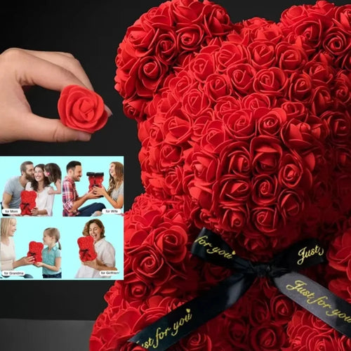 Oso de Rosas Premium – El Regalo Romántico que Dura para Siempre